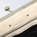 CELINE Hand Bag Leather Beige Gold Auth ep16369A-24