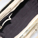 CELINE Hand Bag Leather Beige Gold Auth ep16369A-25