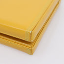 LOEWE Hand Bag Leather Yellow Gold Auth ep16372-14