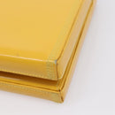 LOEWE Hand Bag Leather Yellow Gold Auth ep16372-16