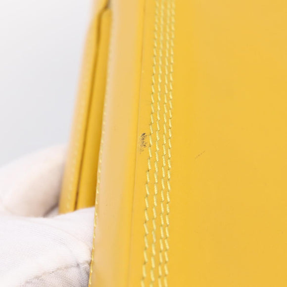 LOEWE Hand Bag Leather Yellow Gold Auth ep16372