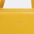 LOEWE Hand Bag Leather Yellow Gold Auth ep16372-17