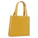 LOEWE Hand Bag Leather Yellow Gold Auth ep16372-1