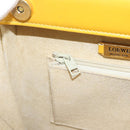 LOEWE Hand Bag Leather Yellow Gold Auth ep16372-21