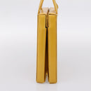 LOEWE Hand Bag Leather Yellow Gold Auth ep16372-4