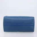 LOUIS VUITTON Epi Speedy 35 Hand Bag Toledo Blue M42995 LV Auth ep16379A-9
