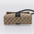 GUCCI GG Canvas Jackie Shoulder Bag Beige Silver 001 3734 Auth ep16380V-5