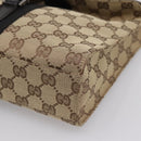 GUCCI GG Canvas Jackie Shoulder Bag Beige Silver 001 3734 Auth ep16380V-9