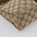 GUCCI GG Canvas Jackie Shoulder Bag Beige Silver 001 3734 Auth ep16380V-15