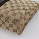 GUCCI GG Canvas Jackie Shoulder Bag Beige Silver 001 3734 Auth ep16380V-16