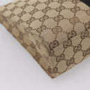 GUCCI GG Canvas Jackie Shoulder Bag Beige Silver 001 3734 Auth ep16380V-17