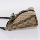 GUCCI GG Canvas Jackie Shoulder Bag Beige Silver 001 3734 Auth ep16380V-3