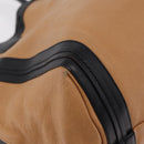 Chloe Alison Tote Bag Leather Beige Gold Auth ep16382-12