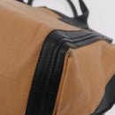 Chloe Alison Tote Bag Leather Beige Gold Auth ep16382-15
