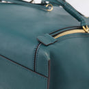 Chloe Milo Hand Bag Leather Green Gold Auth ep16383A-14