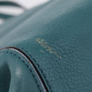 Chloe Milo Hand Bag Leather Green Gold Auth ep16383A-10