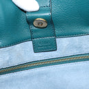 Chloe Milo Hand Bag Leather Green Gold Auth ep16383A-18
