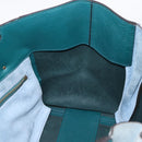 Chloe Milo Hand Bag Leather Green Gold Auth ep16383A-19