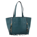 Chloe Milo Hand Bag Leather Green Gold Auth ep16383A-13