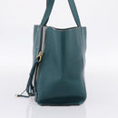 Chloe Milo Hand Bag Leather Green Gold Auth ep16383A-4