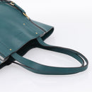 Chloe Milo Hand Bag Leather Green Gold Auth ep16383A-7