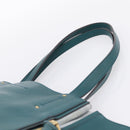 Chloe Milo Hand Bag Leather Green Gold Auth ep16383A-8
