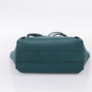 Chloe Milo Hand Bag Leather Green Gold Auth ep16383A-5