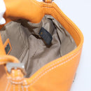FENDI Mamma Baguette Shoulder Bag Leather Brown Silver Auth ep16384A-23