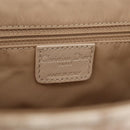 Christian Dior Trotter Canvas Romantic Hand Bag PVC Beige Silver Auth ep16386-25