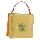 LOUIS VUITTON Monogram Vernis Spring Street Hand Bag Gris M91029 LV Auth ep16388-1