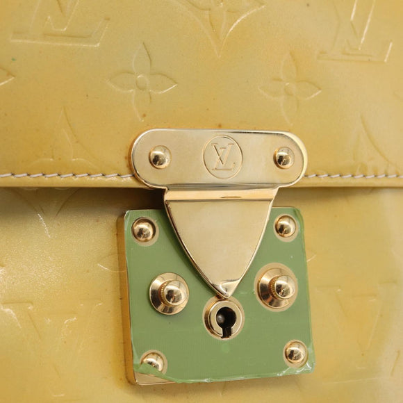 LOUIS VUITTON Monogram Vernis Spring Street Hand Bag Gris M91029 LV Auth ep16388