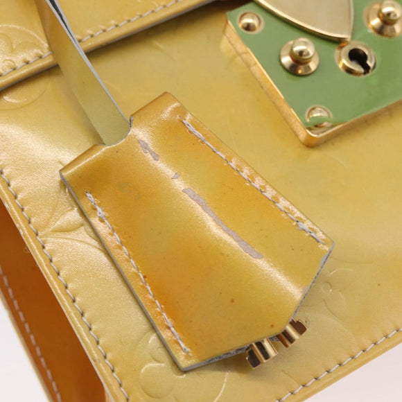 LOUIS VUITTON Monogram Vernis Spring Street Hand Bag Gris M91029 LV Auth ep16388
