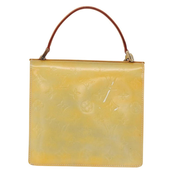 LOUIS VUITTON Monogram Vernis Spring Street Hand Bag Gris M91029 LV Auth ep16388