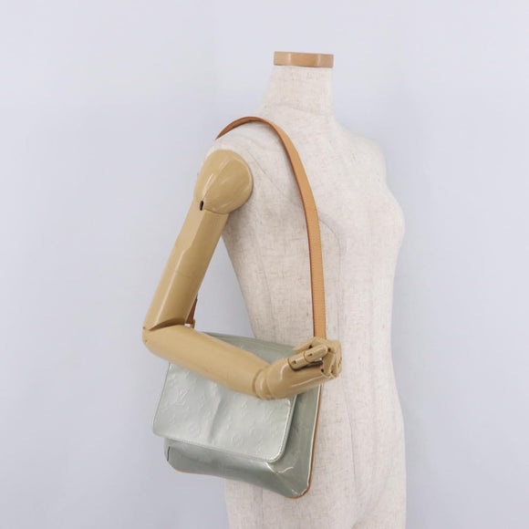 LOUIS VUITTON Monogram Vernis Thompson Street Bag Gris M91008 LV Auth ep16389V