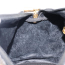 FENDI Pecan Canvas Hand Bag PVC Black Brown Auth ep16390-24