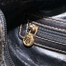 FENDI Pecan Canvas Hand Bag PVC Black Brown Auth ep16390-25