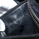 FENDI Pecan Canvas Hand Bag PVC Black Brown Auth ep16390-27