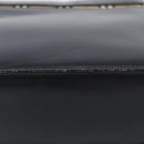BURBERRY Hand Bag Leather Black Silver Auth ep16391-11