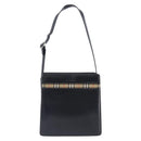 BURBERRY Hand Bag Leather Black Silver Auth ep16391-2