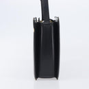 BURBERRY Hand Bag Leather Black Silver Auth ep16391-4