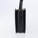 BURBERRY Hand Bag Leather Black Silver Auth ep16391-5