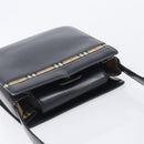 BURBERRY Hand Bag Leather Black Silver Auth ep16391-6