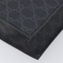 GUCCI GG Supreme Tote Bag PVC Black Silver 495559 Auth ep16393V-11