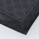 GUCCI GG Supreme Tote Bag PVC Black Silver 495559 Auth ep16393V-13