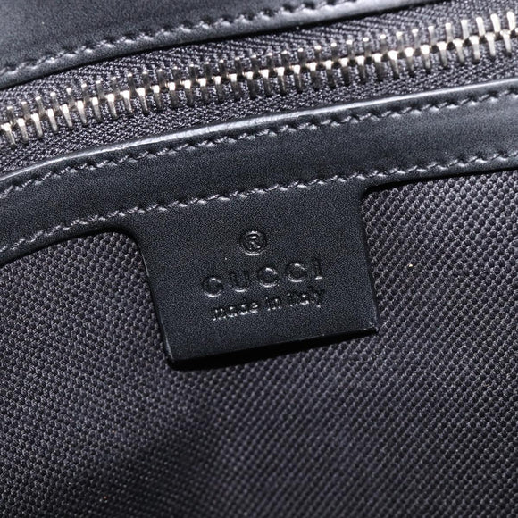 GUCCI GG Supreme Tote Bag PVC Black Silver 495559 Auth ep16393V