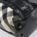 BURBERRY Nova Check Shoulder Bag Nylon Black Auth ep16401-18