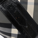 BURBERRY Nova Check Shoulder Bag Nylon Black Auth ep16401-8