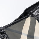 BURBERRY Nova Check Shoulder Bag Nylon Black Auth ep16401-21