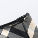 BURBERRY Nova Check Shoulder Bag Nylon Black Auth ep16401-22