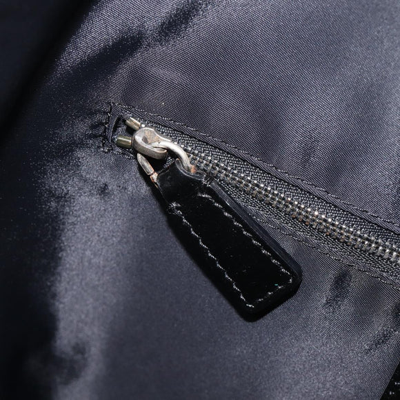 BURBERRY Nova Check Shoulder Bag Nylon Black Auth ep16401